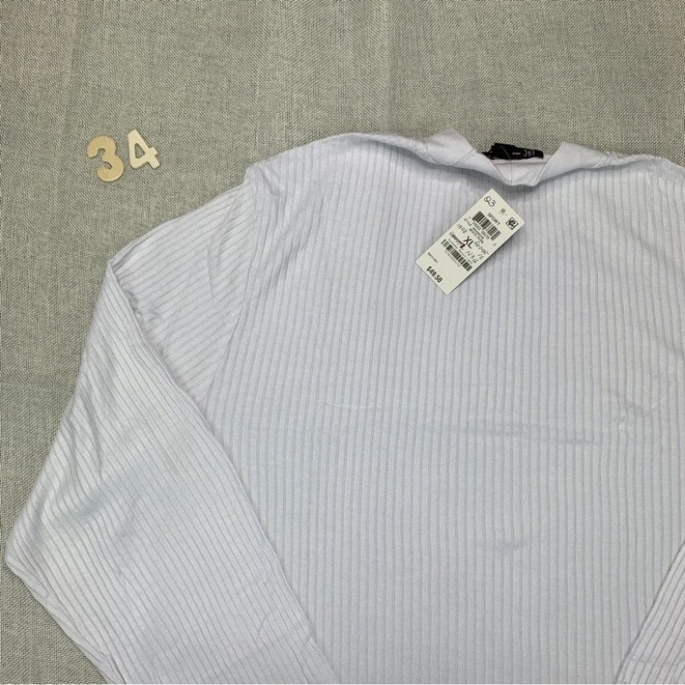 INC International Concepts Mens Liam Mock-Neck Shirt White Pure XL - Picture 8 of 11